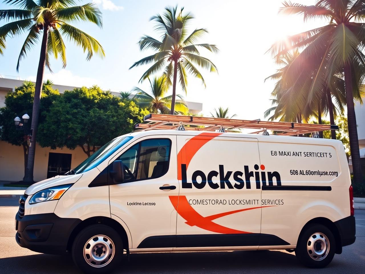 Our locksmith service van ready to dispatch in Miami